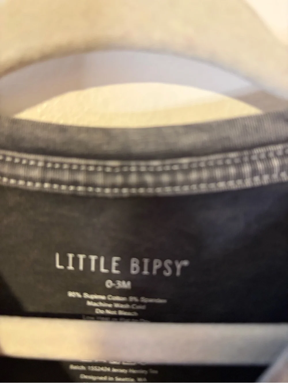 Little Bipsy Mineral-Wash Gray Short Sleeve Henley Tee